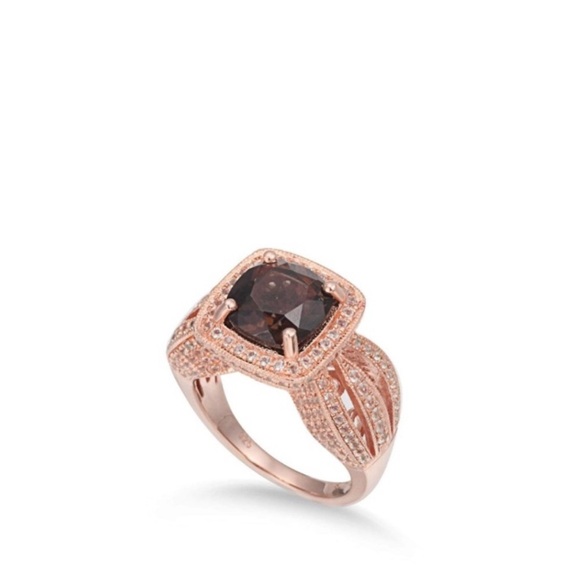 Levian Cushion Halo Chocolate Diamonds Ring - Picture 1 of 10